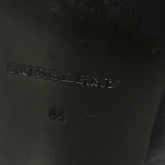 Burberry NEW Leather Strap Buckle Minimalist  Sandals Flats Shoes Unisex Black - Picture 11 of 16